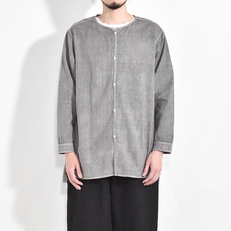 SH-17B]MITTAN(ミタン/ミッタン)カディワイドシャツ(ベンガラ染め