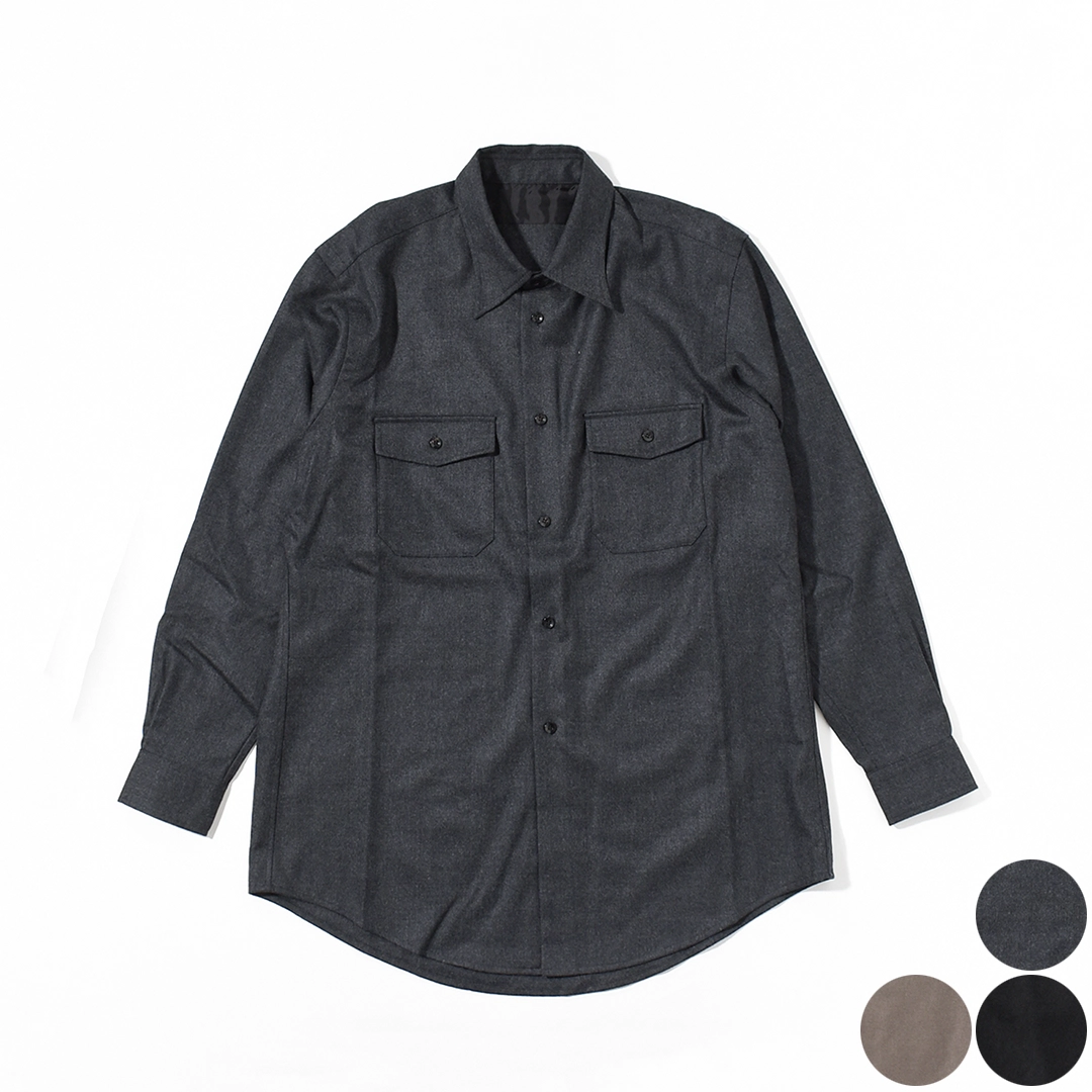 [UNSH43]un/unbient(アン/アンビエント)WORK SHIRT L/S / Wool(ワークシャツ/ウール)の商品画像