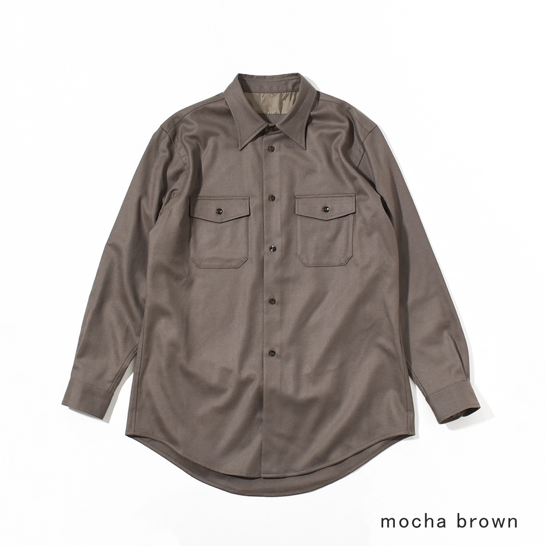 [UNSH43]un/unbient(アン/アンビエント)WORK SHIRT L/S / Wool(ワークシャツ/ウール)の商品画像