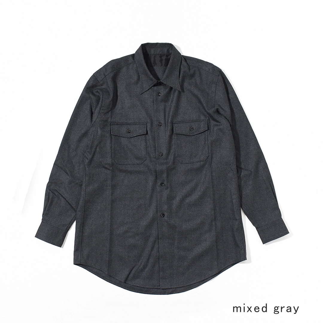 [UNSH43]un/unbient(アン/アンビエント)WORK SHIRT L/S / Wool(ワークシャツ/ウール)の商品画像
