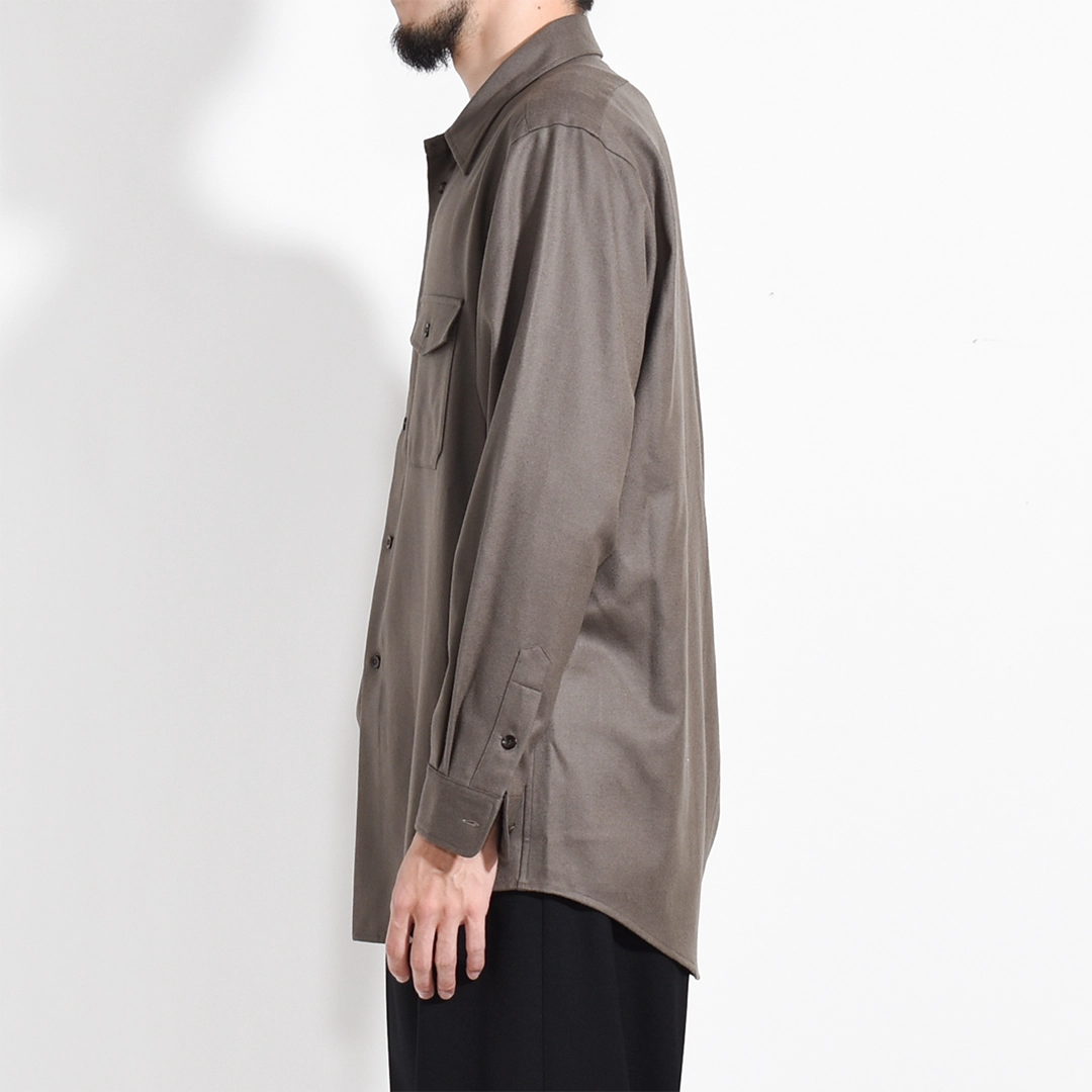 [UNSH43]un/unbient(アン/アンビエント)WORK SHIRT L/S / Wool(ワークシャツ/ウール)の商品画像