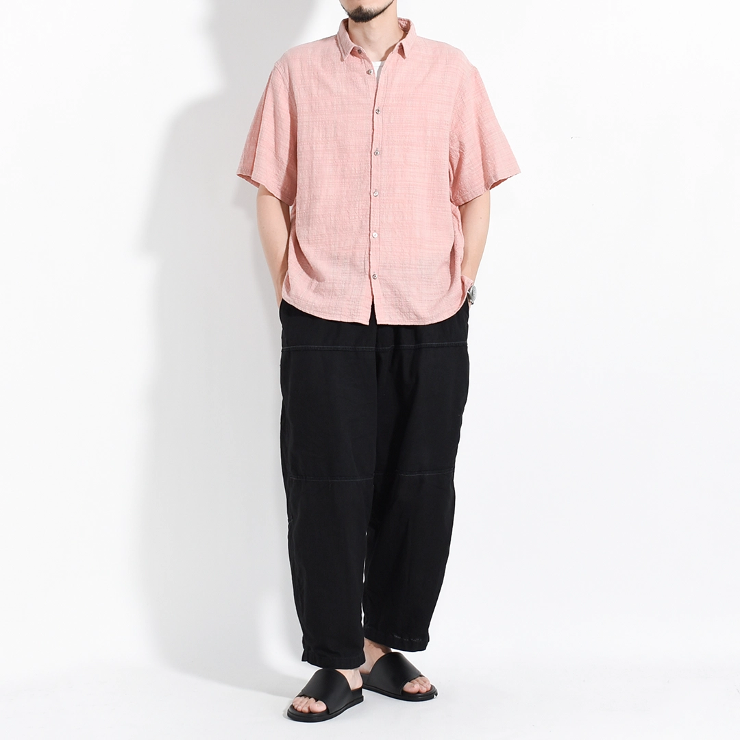 SH-157]MITTAN(ミタン/ミッタン)OC多色スラブ半袖シャツ | MITTAN