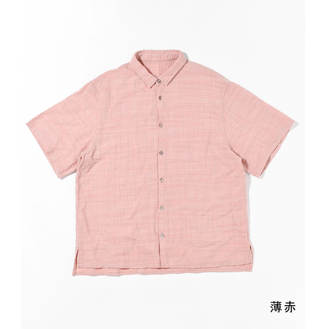 SH-157]MITTAN(ミタン/ミッタン)OC多色スラブ半袖シャツ | MITTAN