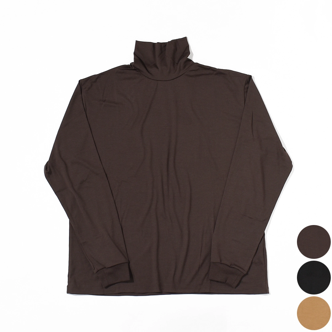 [a26c12cs02c]MARKAWARE (マーカウェア) Super 160s Wool Washable Knit Relaxed Fit Turtle Neck(スーパー160sウール 防縮天竺リラックスドフィットタートルネック)の商品画像