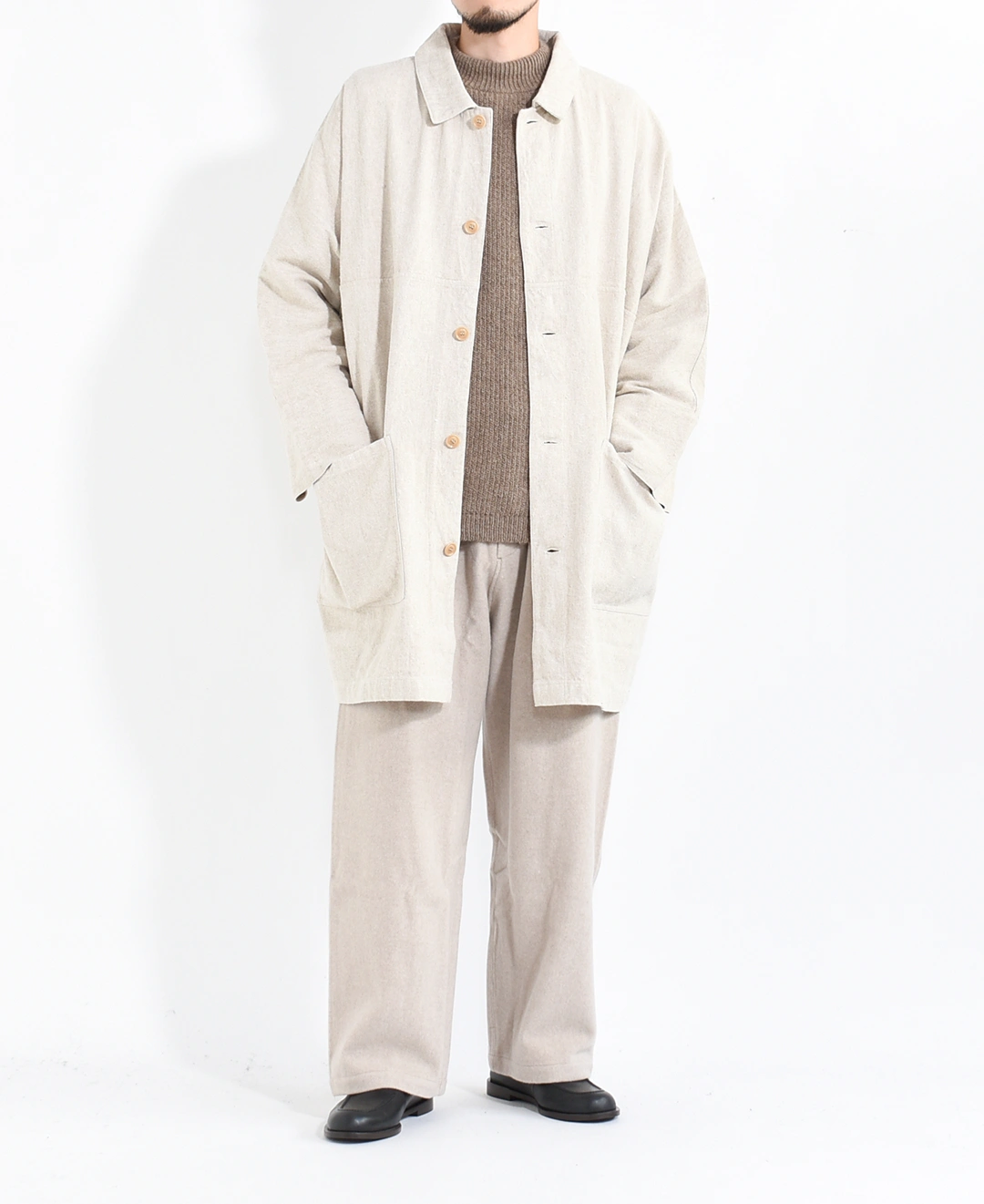 CT-47]MITTAN(ミタン/ミッタン)亜麻苧麻絹コート | MITTAN(ミタン