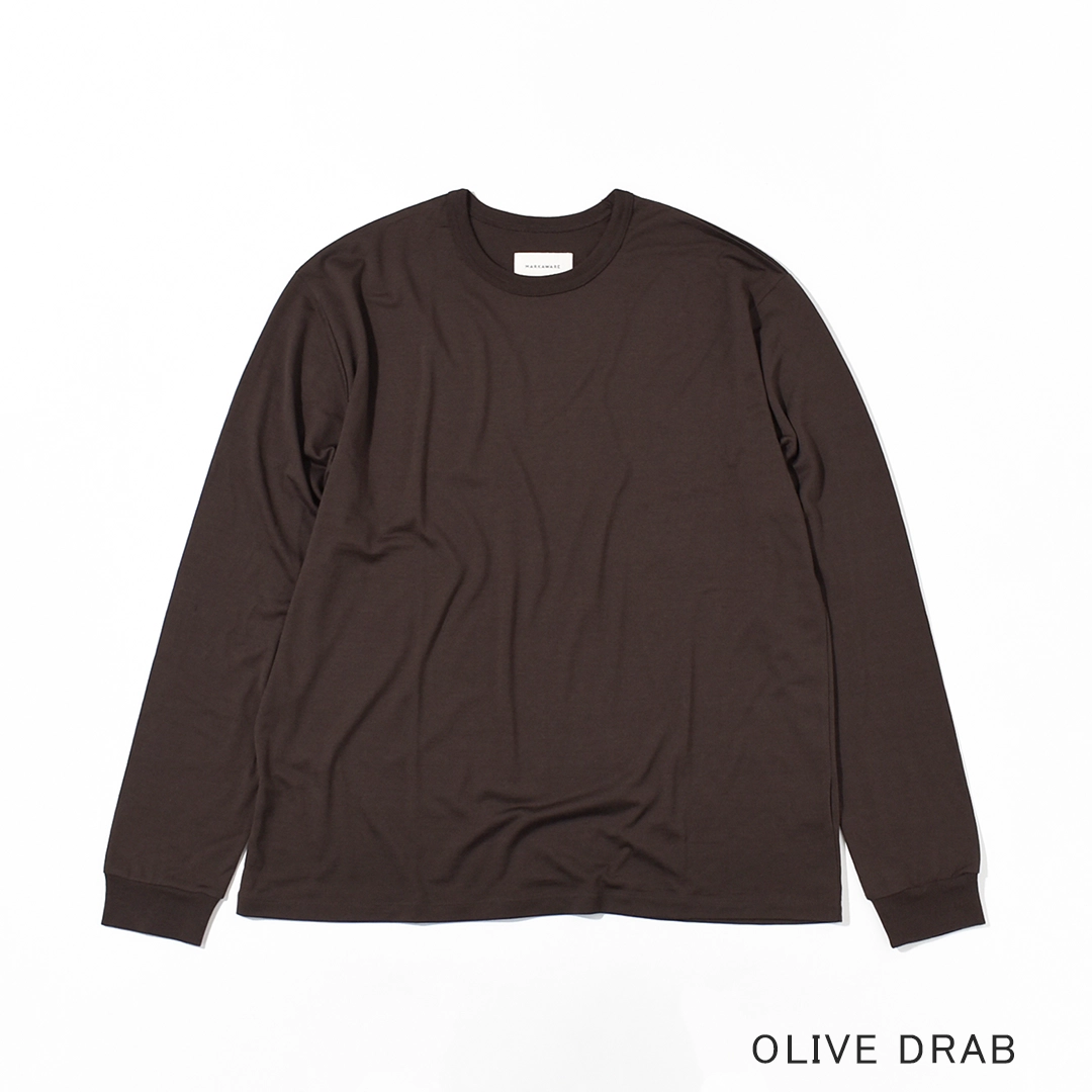 [a26c12cs01c]MARKAWARE (マーカウェア) Super 160sWool Washable Knit Relaxed Fit L/S Tee(スーパー160sウール 防縮天竺リラックスドフィットL/S Tee)の商品画像