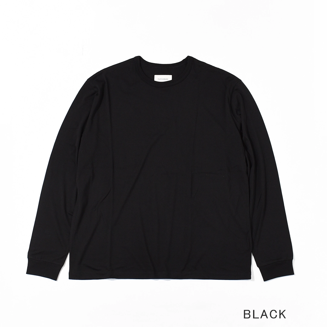[a26c12cs01c]MARKAWARE (マーカウェア) Super 160sWool Washable Knit Relaxed Fit L/S Tee(スーパー160sウール 防縮天竺リラックスドフィットL/S Tee)の商品画像