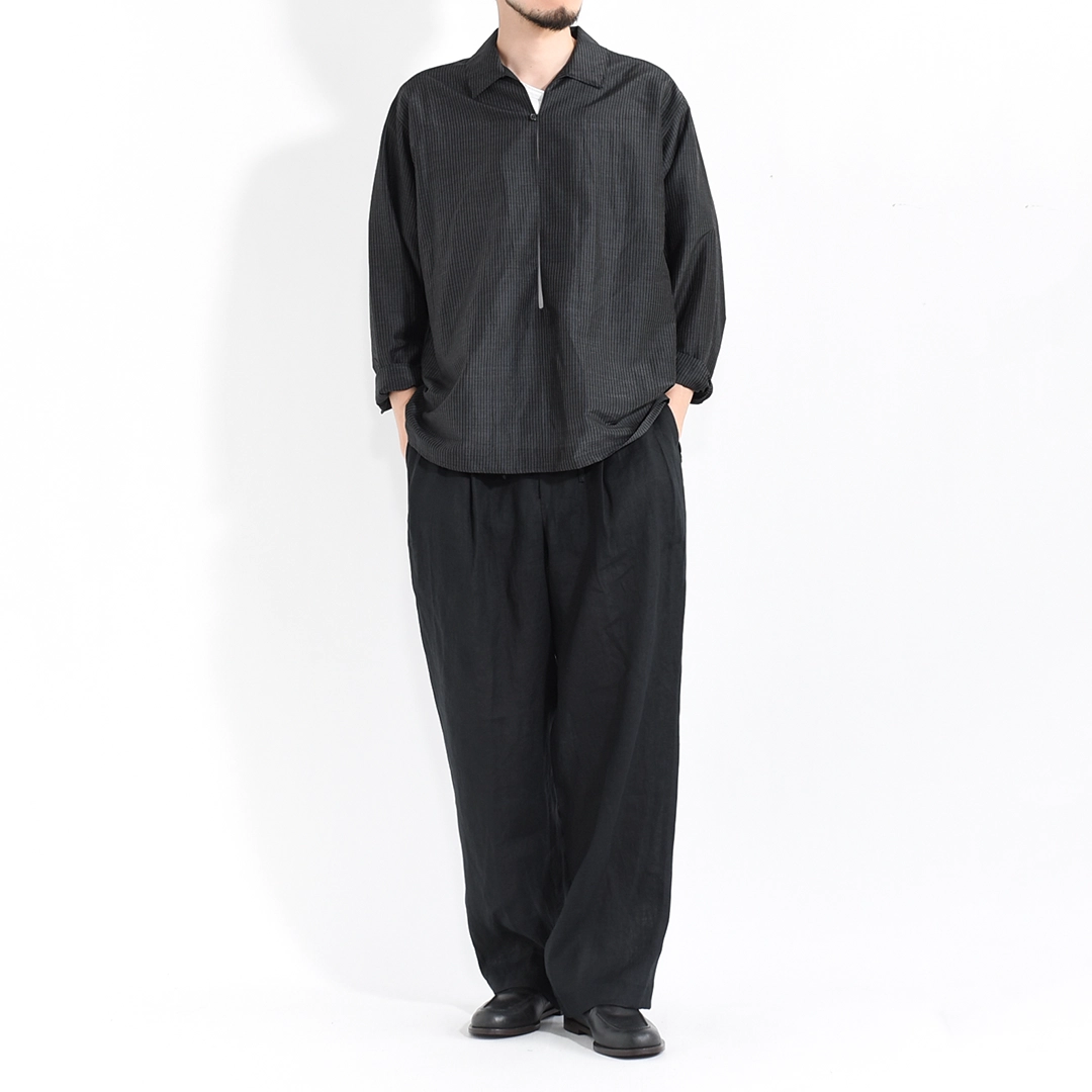 a26a22pt02c]MARKAWARE (マーカウェア) Hemp Shirting Double Pleated