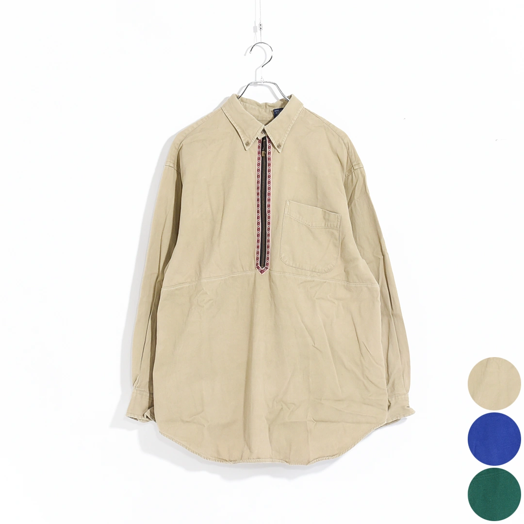 [ch3028] CHANGES (チェンジーズ) Remake Half Zip PO Shirt(リメイクハーフジッププルオーバーシャツ)の商品画像