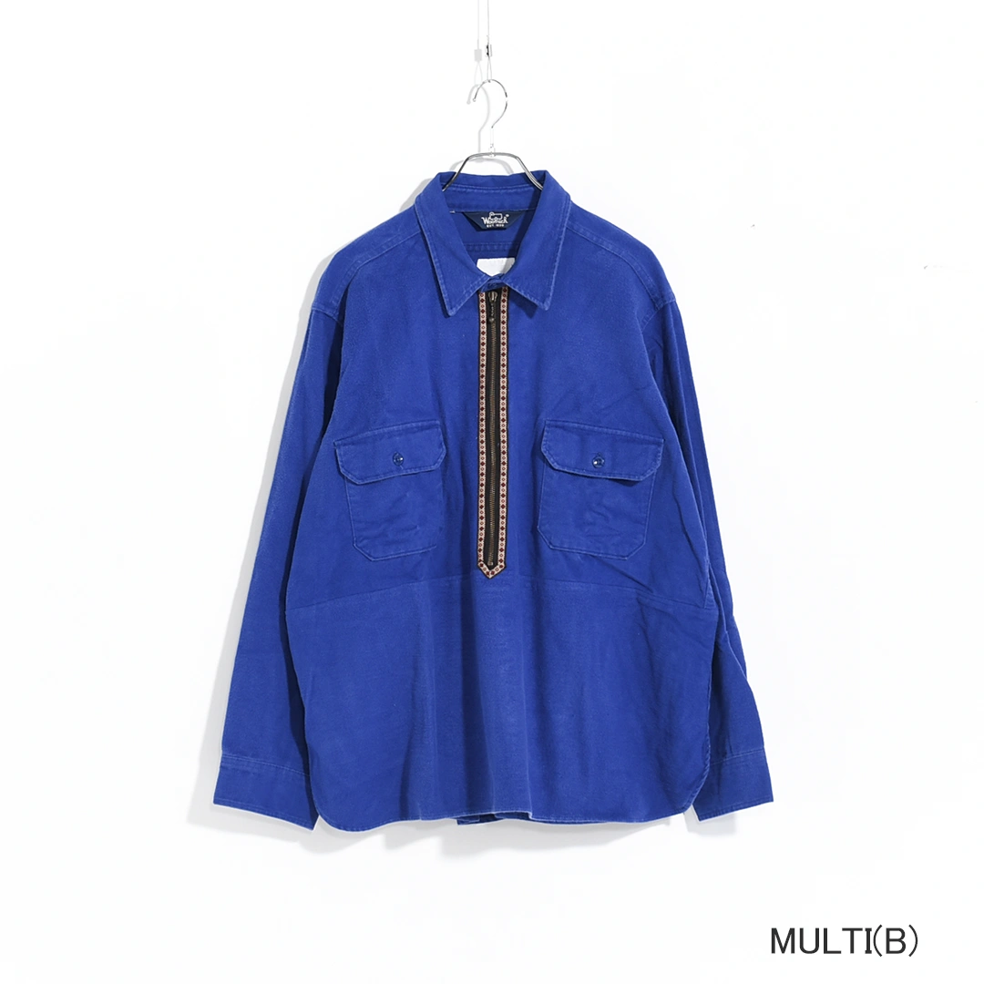 [ch3028] CHANGES (チェンジーズ) Remake Half Zip PO Shirt(リメイクハーフジッププルオーバーシャツ)の商品画像