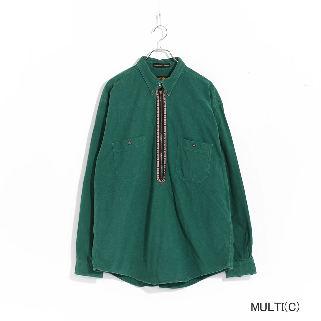 [ch3028] CHANGES (チェンジーズ) Remake Half Zip PO Shirt(リメイクハーフジッププルオーバーシャツ)の商品画像