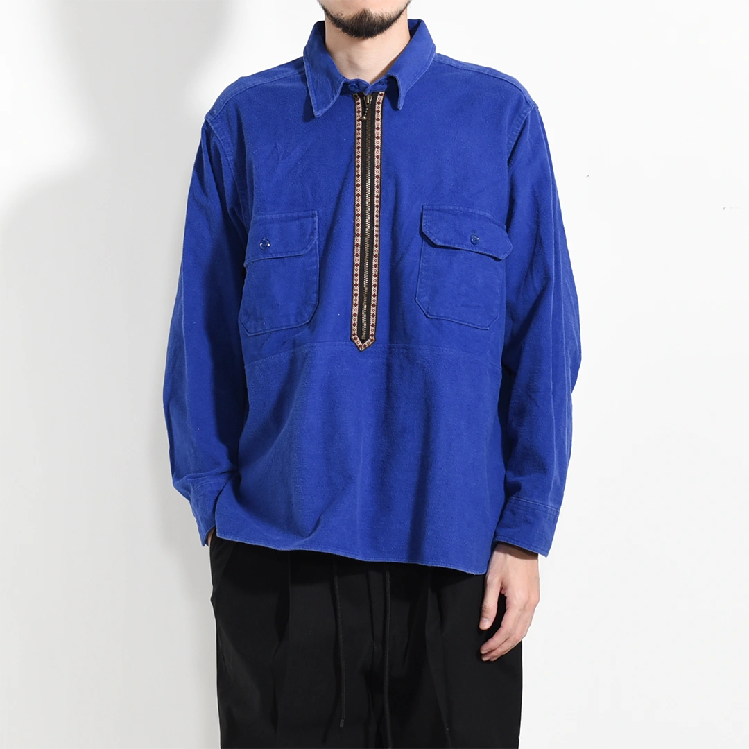 [ch3028] CHANGES (チェンジーズ) Remake Half Zip PO Shirt(リメイクハーフジッププルオーバーシャツ)の商品画像