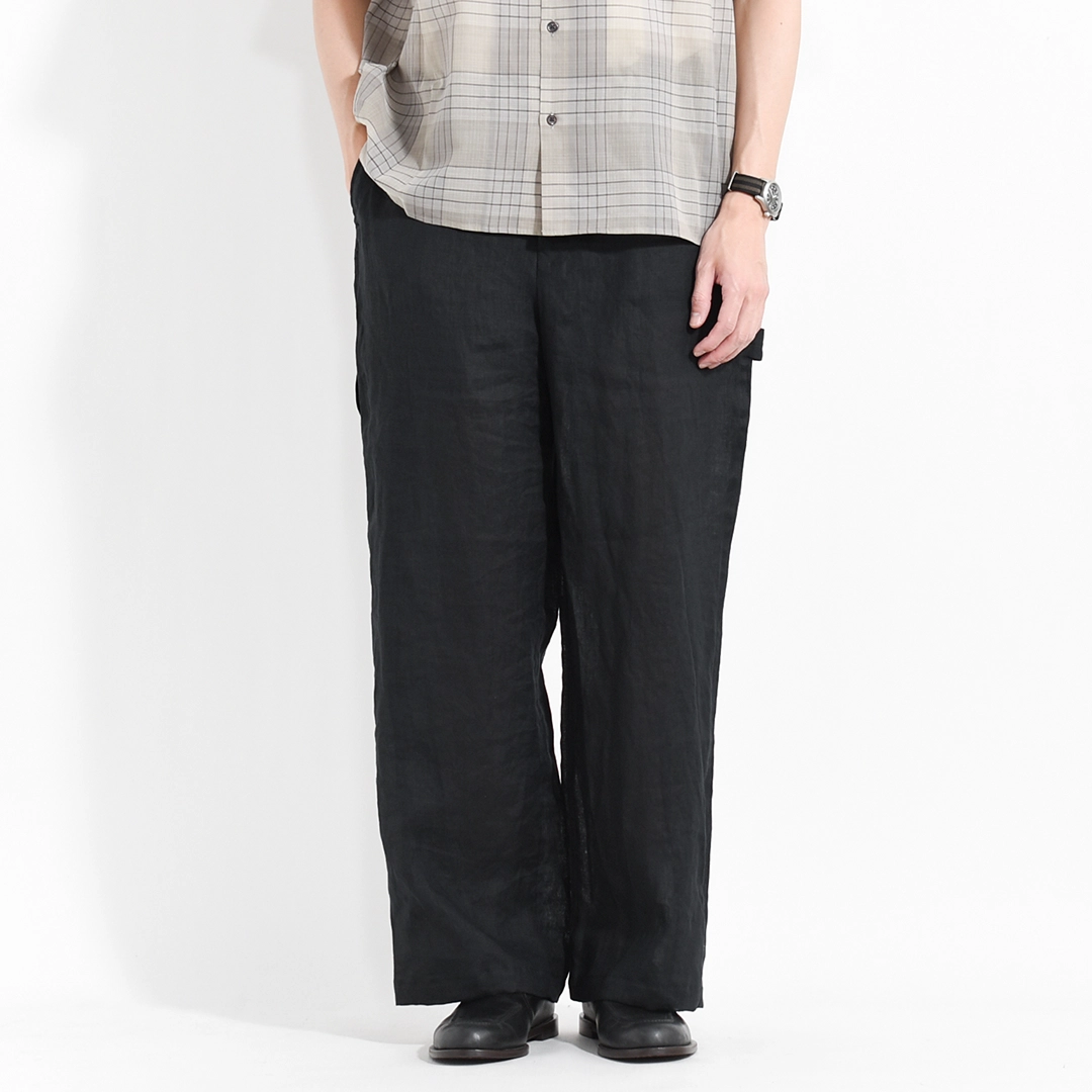 MARKAWARE マーカウェア ヘンプ リネン サイドスリット セーター MARKAWARE マーカウェア 23ss ” ヘンプ 細布 オープンカラー シャツ