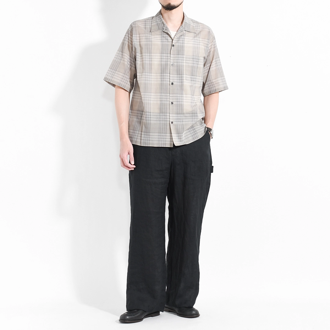 a26a22pt03c]MARKAWARE (マーカウェア) Hemp Shirting Wide Painter