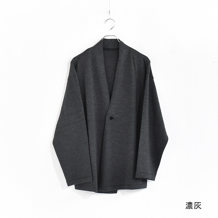 T-31 スーパー120's ウール裏毛カーディガン 濃灰 3 MITTAN T-31]MITTAN(ミタン/ミッタン)スーパー120'sウール裏毛