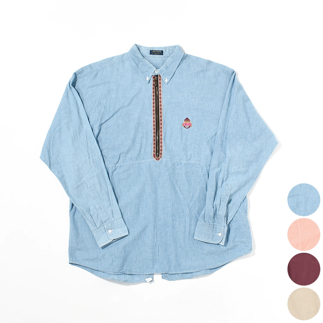 [ch3029] CHANGES (チェンジーズ) Remake Half Zip PO Shirt(リメイクハーフジッププルオーバーシャツ)の商品画像