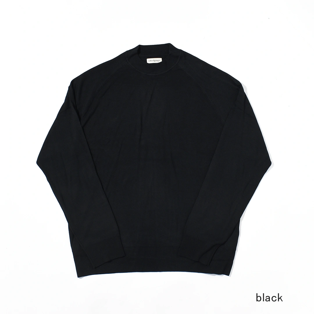 n0040]nakedgauge(ネイキッドゲージ)RAGLAN CREW NECK LS(竹ニット