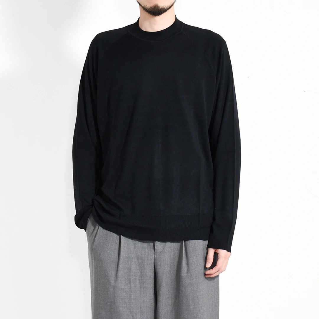 n0040]nakedgauge(ネイキッドゲージ)RAGLAN CREW NECK LS(竹ニット