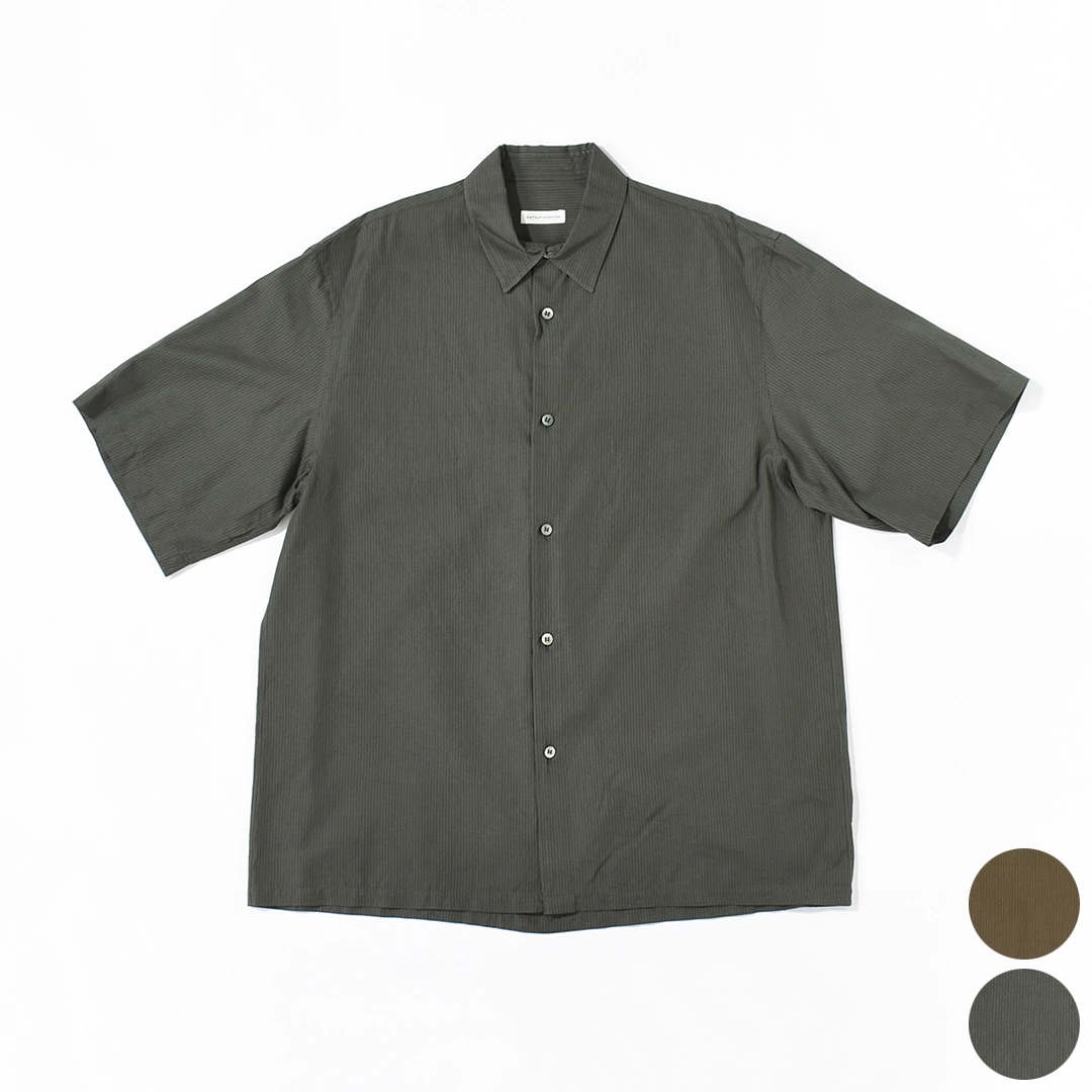 【10% OFF】[KS26SSH11]KAPTAIN SUNSHINE(キャプテンサンシャイン) Plain SS Shirt STRIPE(プレーンショートスリーブシャツストライプ)【SUMMER SALE】の商品画像