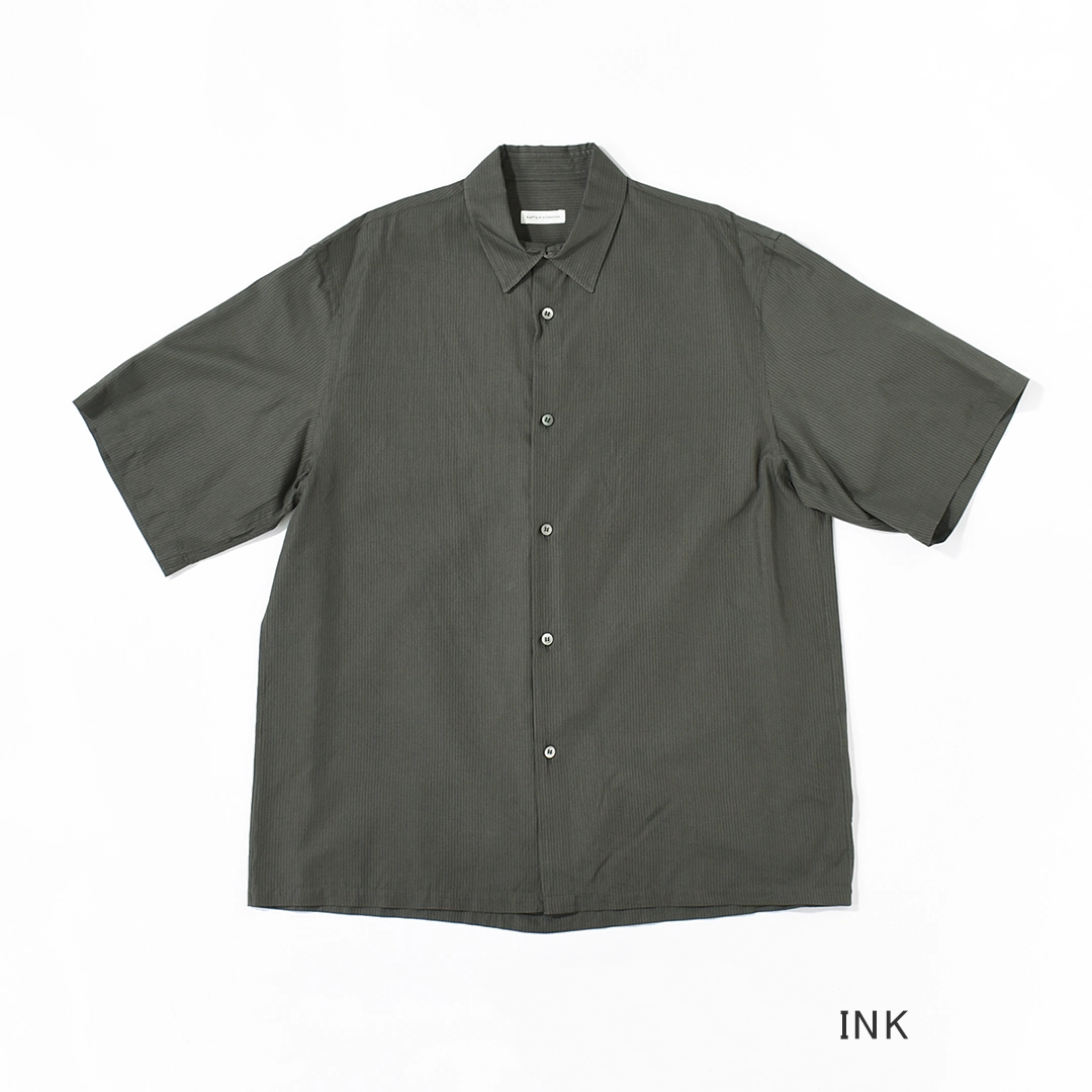 【10% OFF】[KS26SSH11]KAPTAIN SUNSHINE(キャプテンサンシャイン) Plain SS Shirt STRIPE(プレーンショートスリーブシャツストライプ)【SUMMER SALE】の商品画像