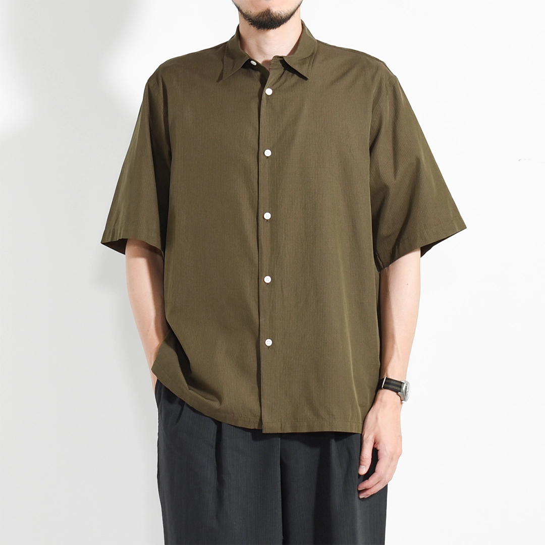 【10% OFF】[KS26SSH11]KAPTAIN SUNSHINE(キャプテンサンシャイン) Plain SS Shirt STRIPE(プレーンショートスリーブシャツストライプ)【SUMMER SALE】の商品画像