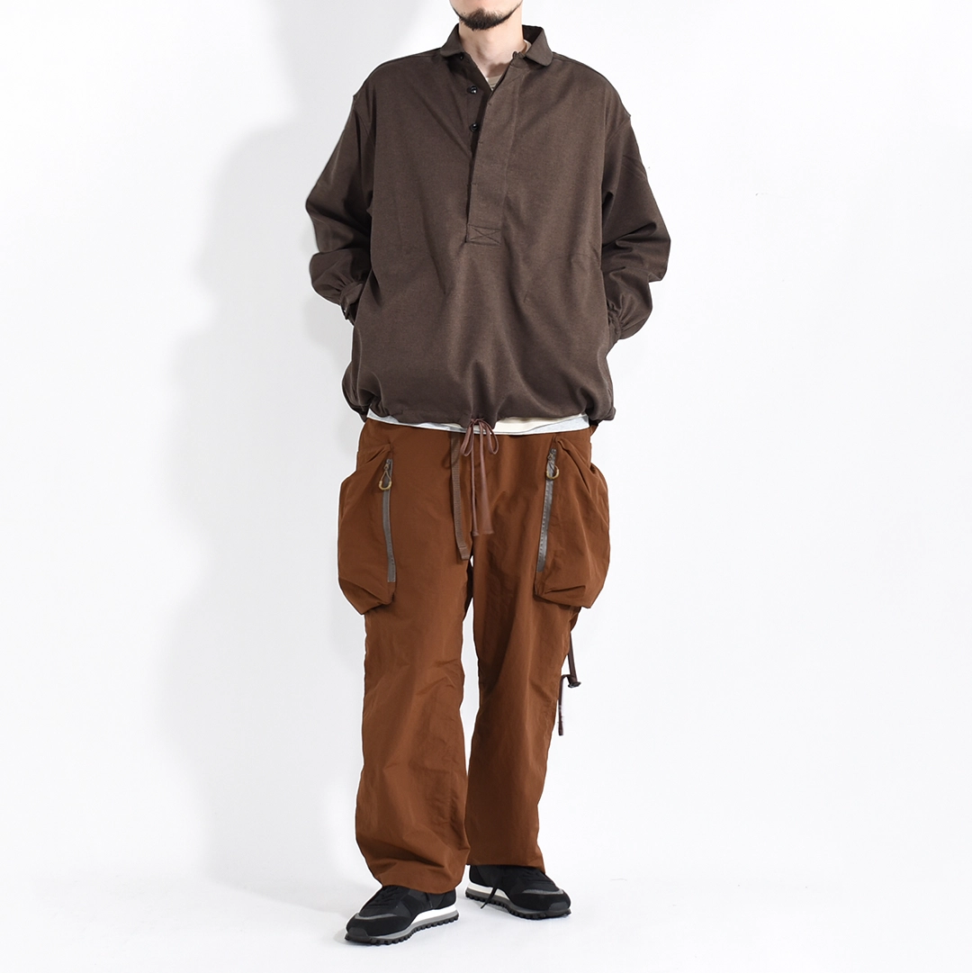 [26A-NBT-SH02]norbit by Hiroshi Nozawa(ノービットバイヒロシノザワ) Tech Wool Pullover Shirts (テックウールプルオーバーシャツ)の商品画像