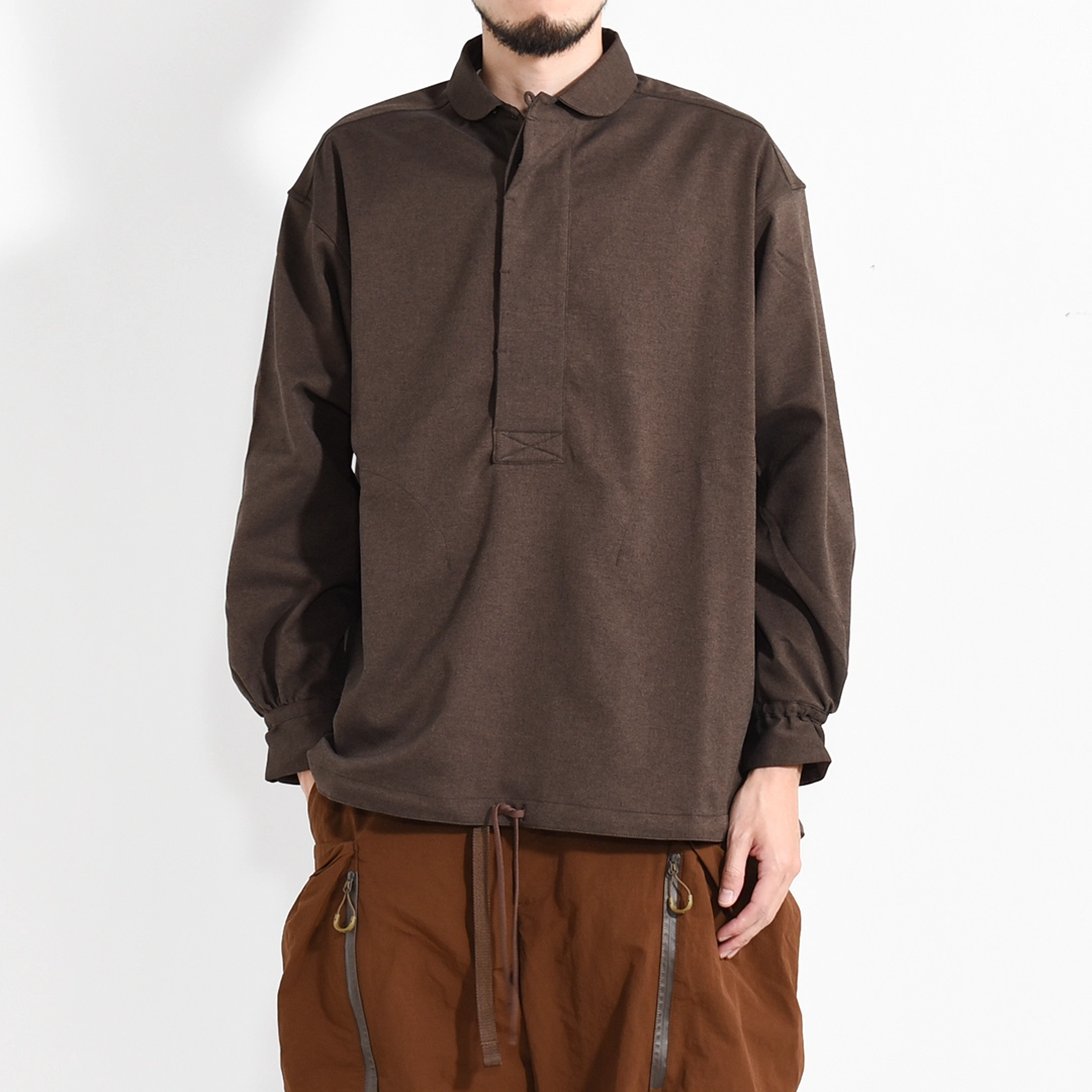 [26A-NBT-SH02]norbit by Hiroshi Nozawa(ノービットバイヒロシノザワ) Tech Wool Pullover Shirts (テックウールプルオーバーシャツ)の商品画像