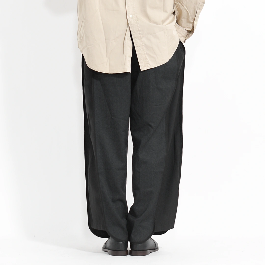 再構築 remake リメイク ドッキング フレア ワーク パンツ 下北沢 原宿 リメイク ドッキングネクタイ フレアパンツ W28 – 古着屋Top of the