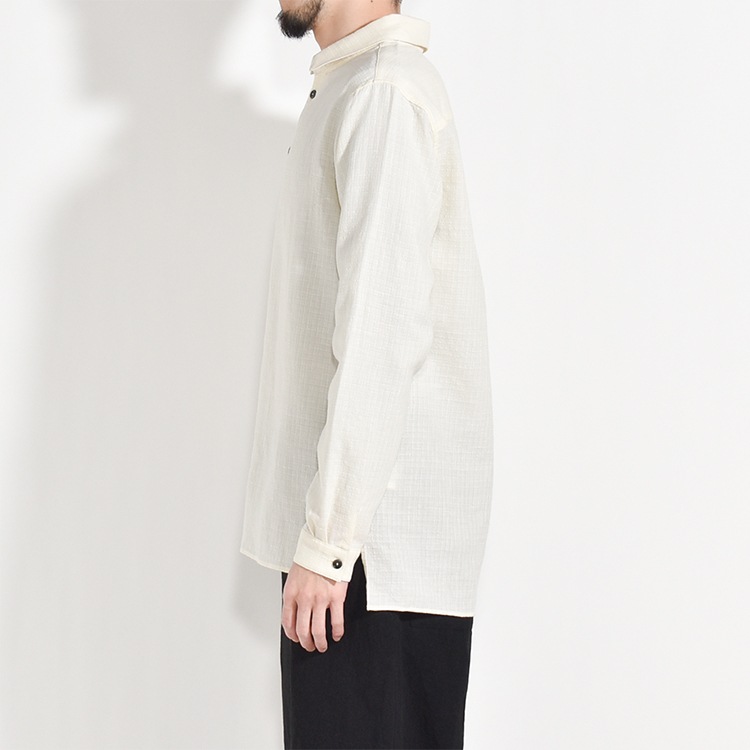 SH-87]MITTAN(ミタン/ミッタン)毛亜麻格子シャツ | MITTAN(ミタン