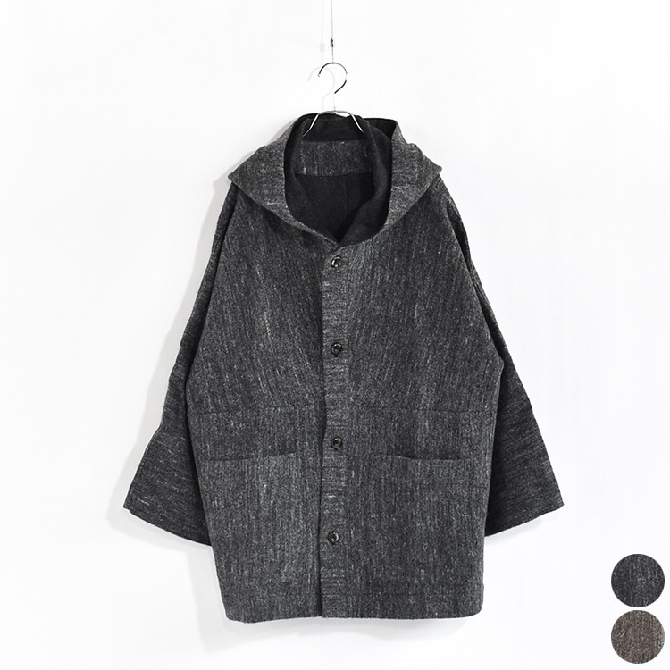 CT-40]MITTAN(ミタン/ミッタン)大麻毛亜麻フードコート | MITTAN