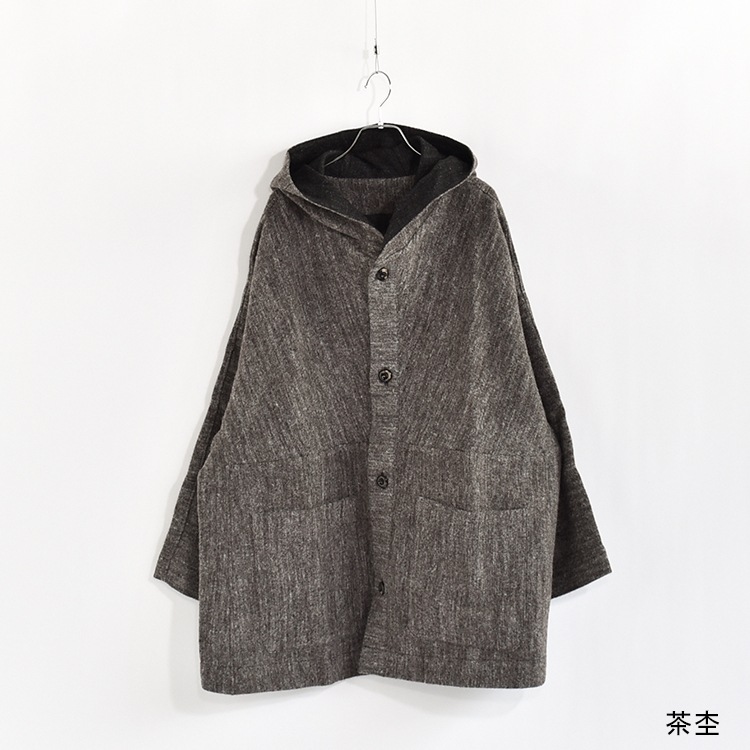 CT-40]MITTAN(ミタン/ミッタン)大麻毛亜麻フードコート | MITTAN