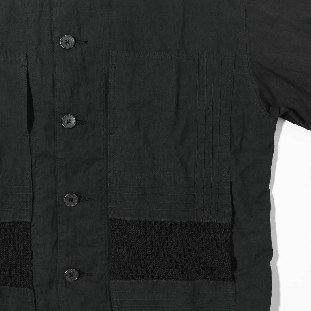 [ch5055] CHANGES (チェンジーズ) Remake Bed Linen Shirt Jacket(リメイクベッドリネンシャツジャケット)の商品画像