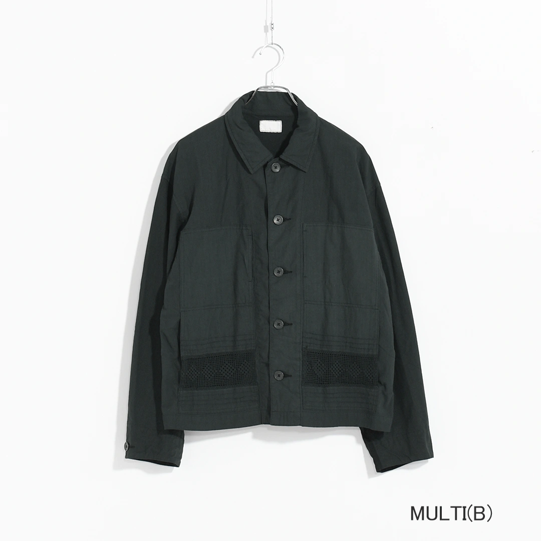 [ch5055] CHANGES (チェンジーズ) Remake Bed Linen Shirt Jacket(リメイクベッドリネンシャツジャケット)の商品画像