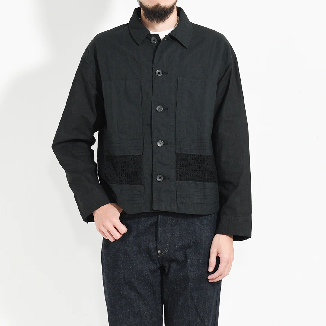 [ch5055] CHANGES (チェンジーズ) Remake Bed Linen Shirt Jacket(リメイクベッドリネンシャツジャケット)の商品画像