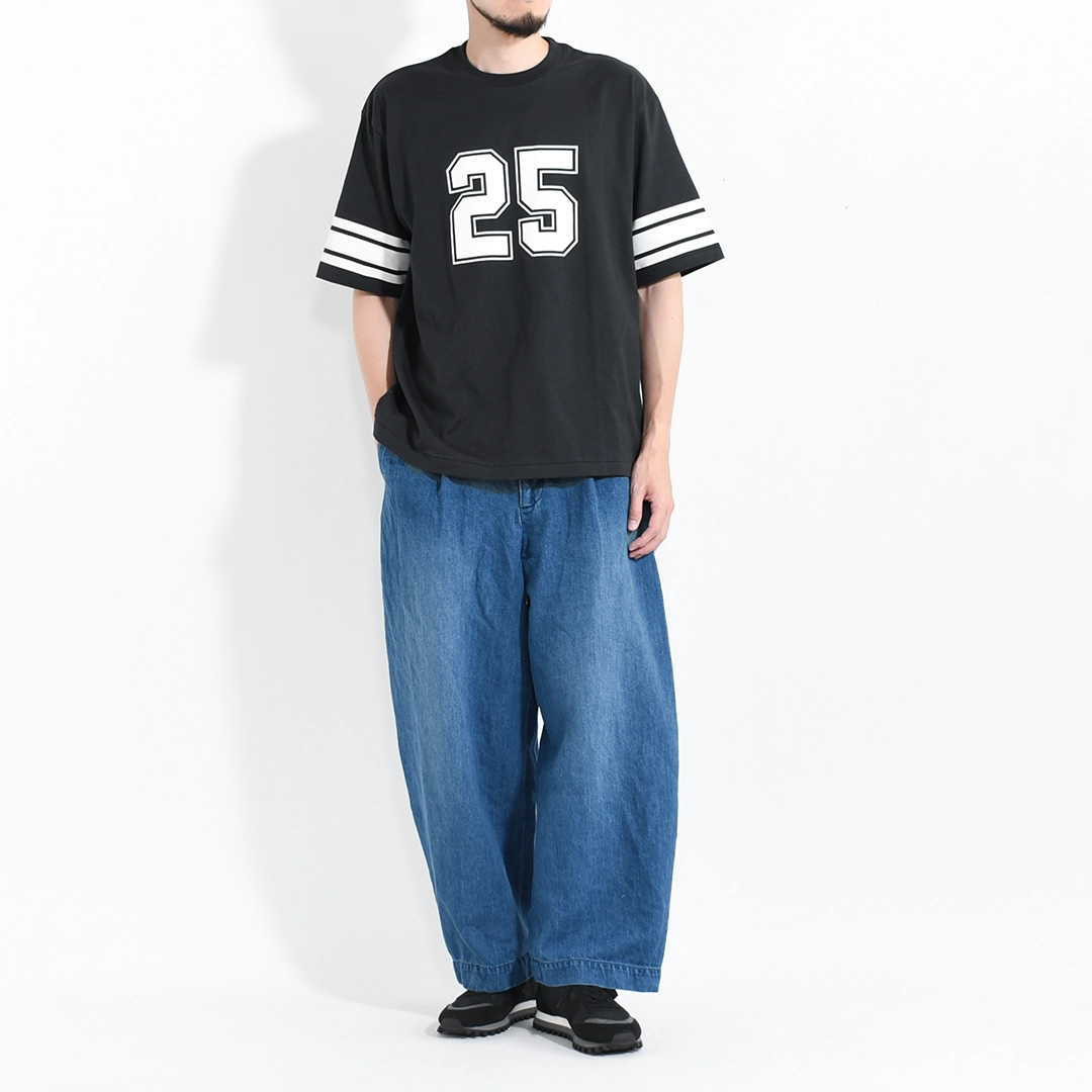 [5726-21711]Scye/SCYE BASICS(サイ/サイベーシックス) 30/2 Cotton Jersey Number 25 Print T-Shirt (コットンジャージー ナンバー25 プリントTシャツ)の商品画像