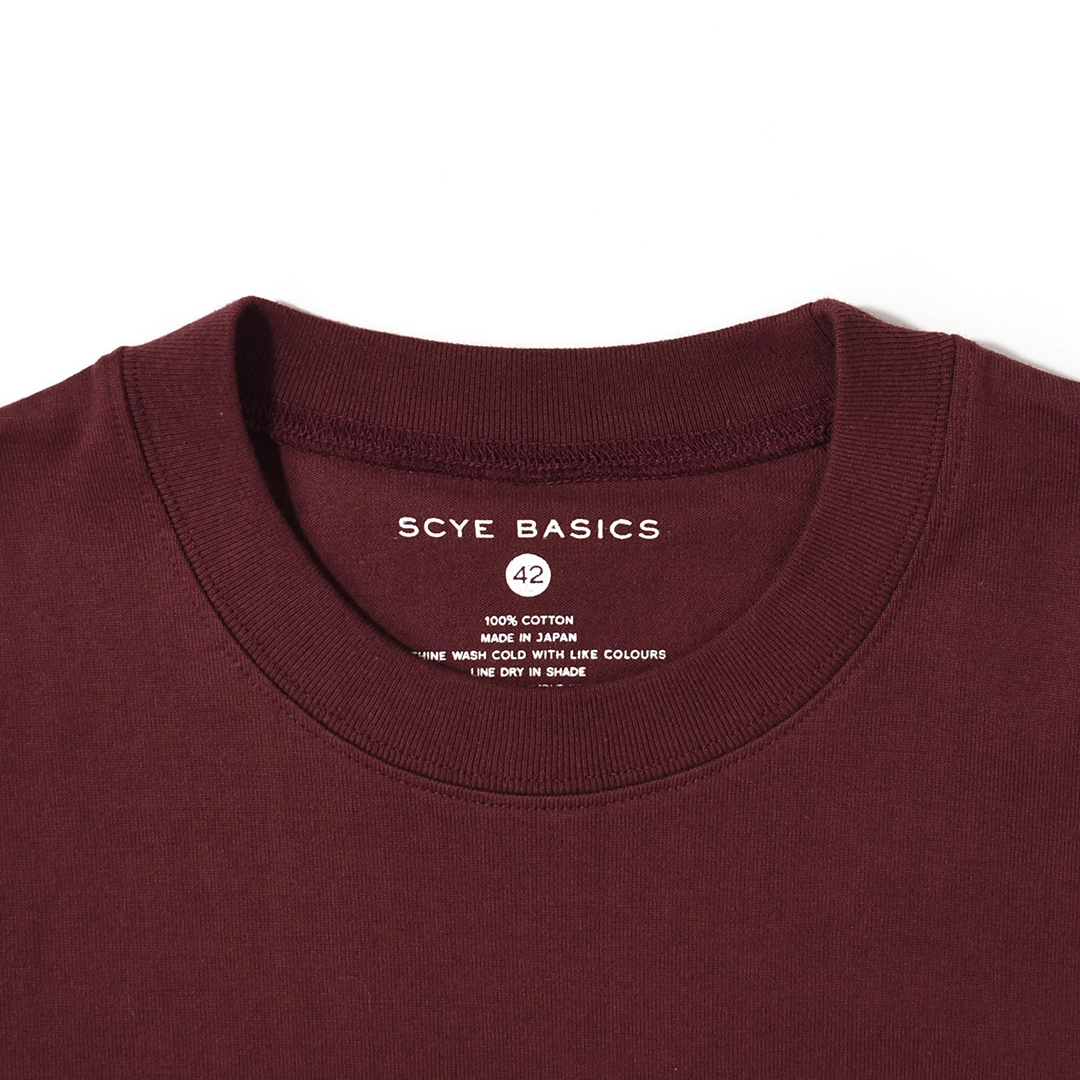 [5726-21711]Scye/SCYE BASICS(サイ/サイベーシックス) 30/2 Cotton Jersey Number 25 Print T-Shirt (コットンジャージー ナンバー25 プリントTシャツ)の商品画像