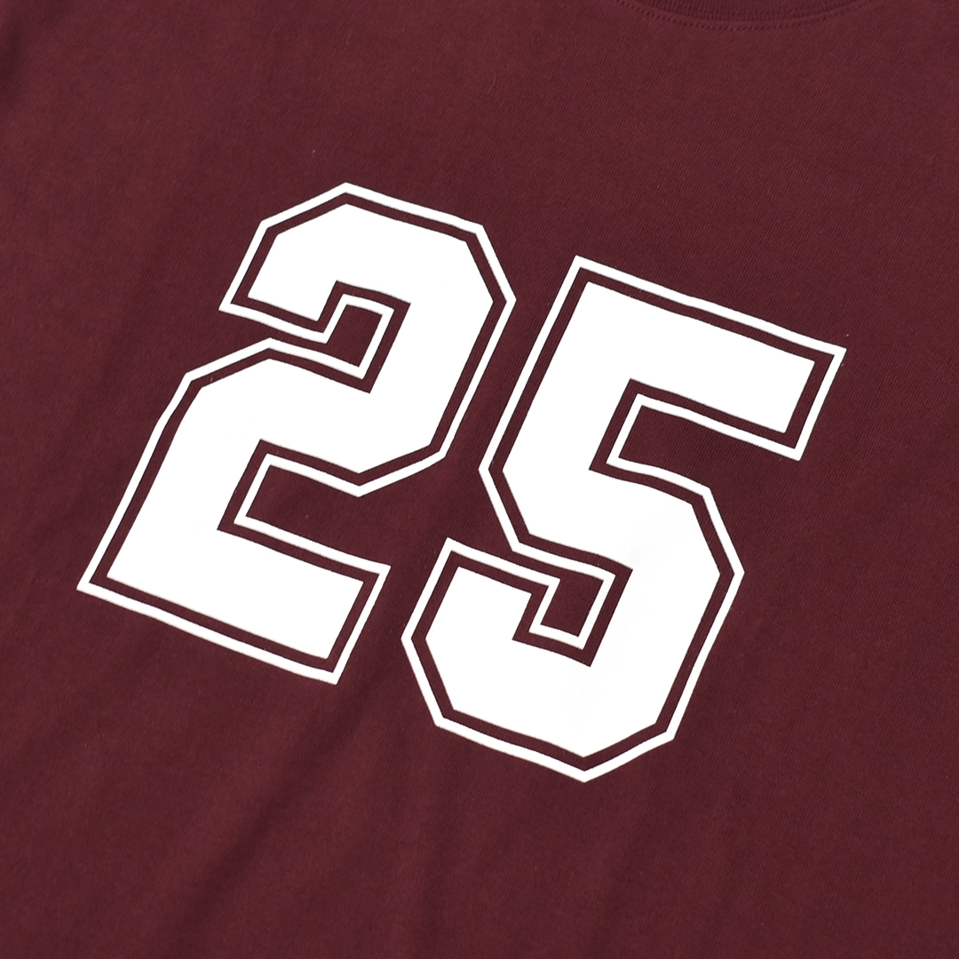 [5726-21711]Scye/SCYE BASICS(サイ/サイベーシックス) 30/2 Cotton Jersey Number 25 Print T-Shirt (コットンジャージー ナンバー25 プリントTシャツ)の商品画像
