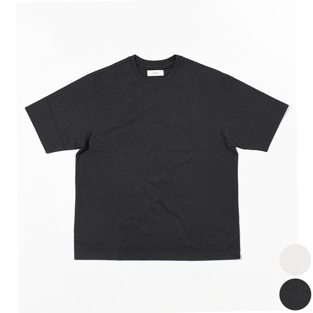 m26a13cs01b]marka(マーカ) 40/2 Organic Cotton Knit Crew Neck Tee