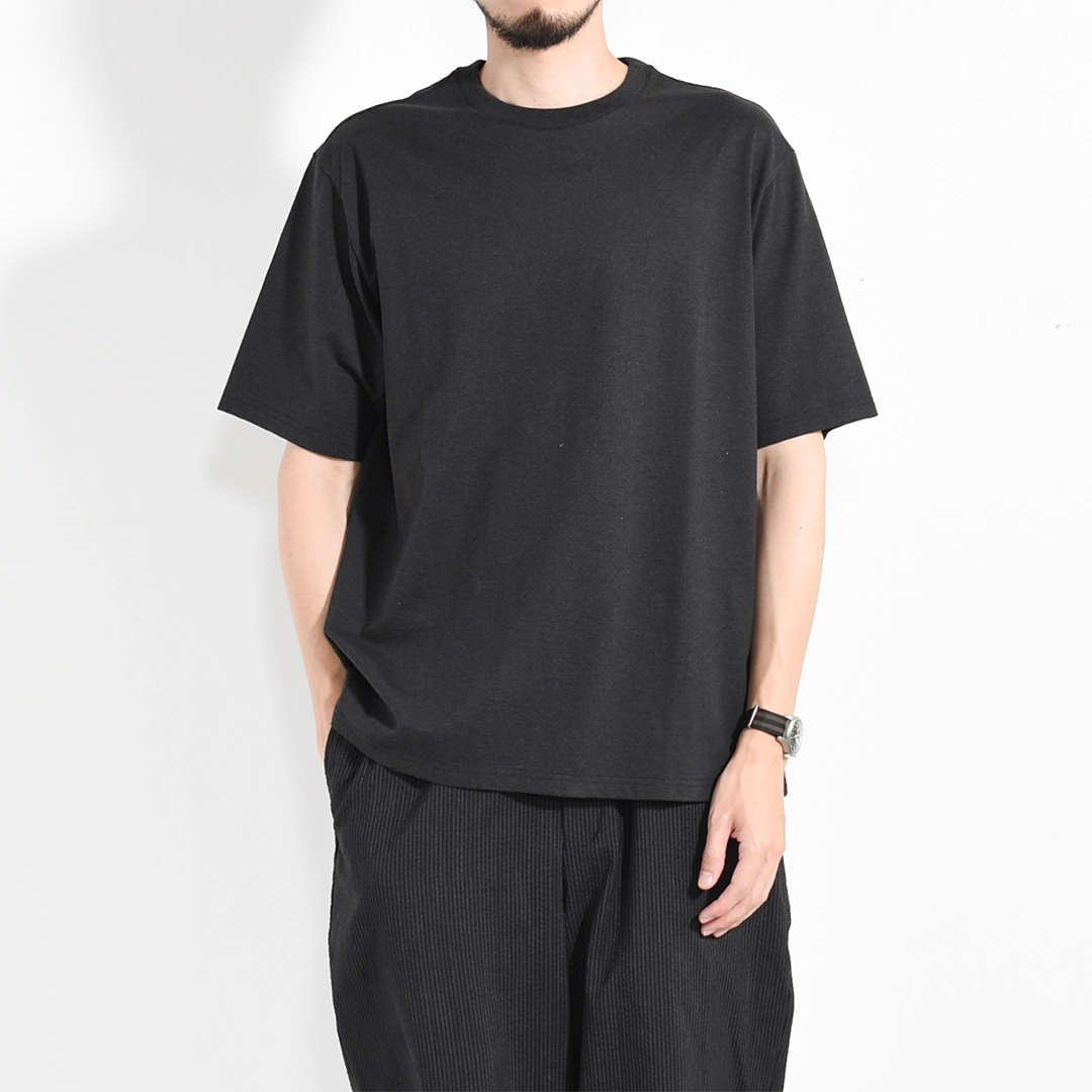 m26a13cs01b]marka(マーカ) 40/2 Organic Cotton Knit Crew Neck Tee