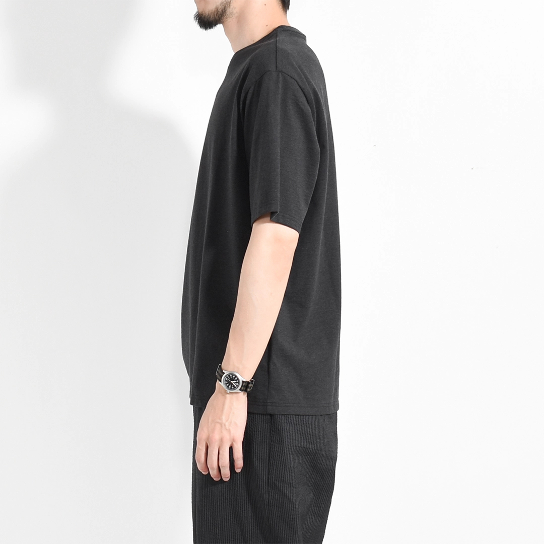 m26a13cs01b]marka(マーカ) 40/2 Organic Cotton Knit Crew Neck Tee