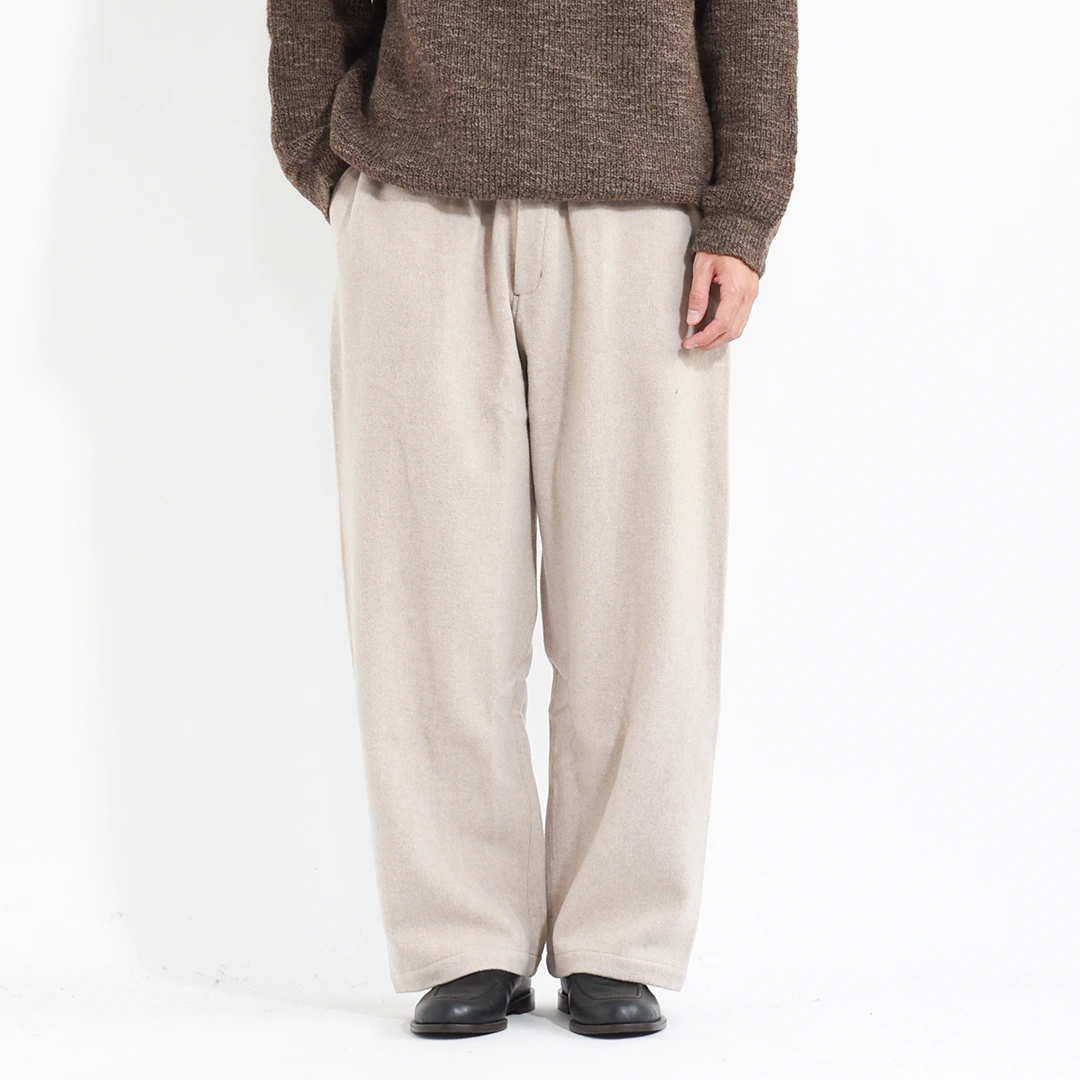 MITTAN ウールブラウンケットパンツ MITTAN ウールブラウンケットパンツ