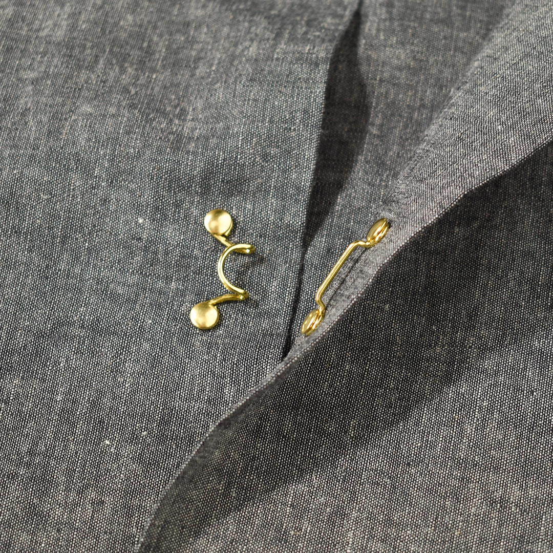 [km261sh02a]KIMURA(キムラ/木村)HOOK FRONT/convertible collar shirt H/S(フックフロントコンバーチブルカラーシャツ)の商品画像