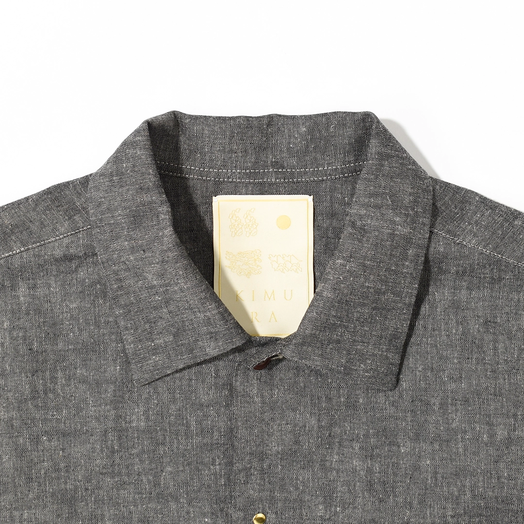 km261sh02a]KIMURA(キムラ/木村)HOOK FRONT/convertible collar shirt