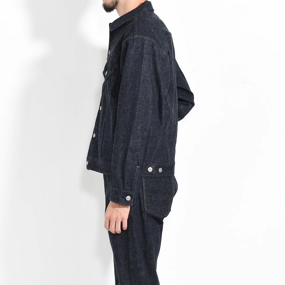 60s ユーロワークジャケット 鬼フェード ボロの美学 ブルー 60s ユーロ