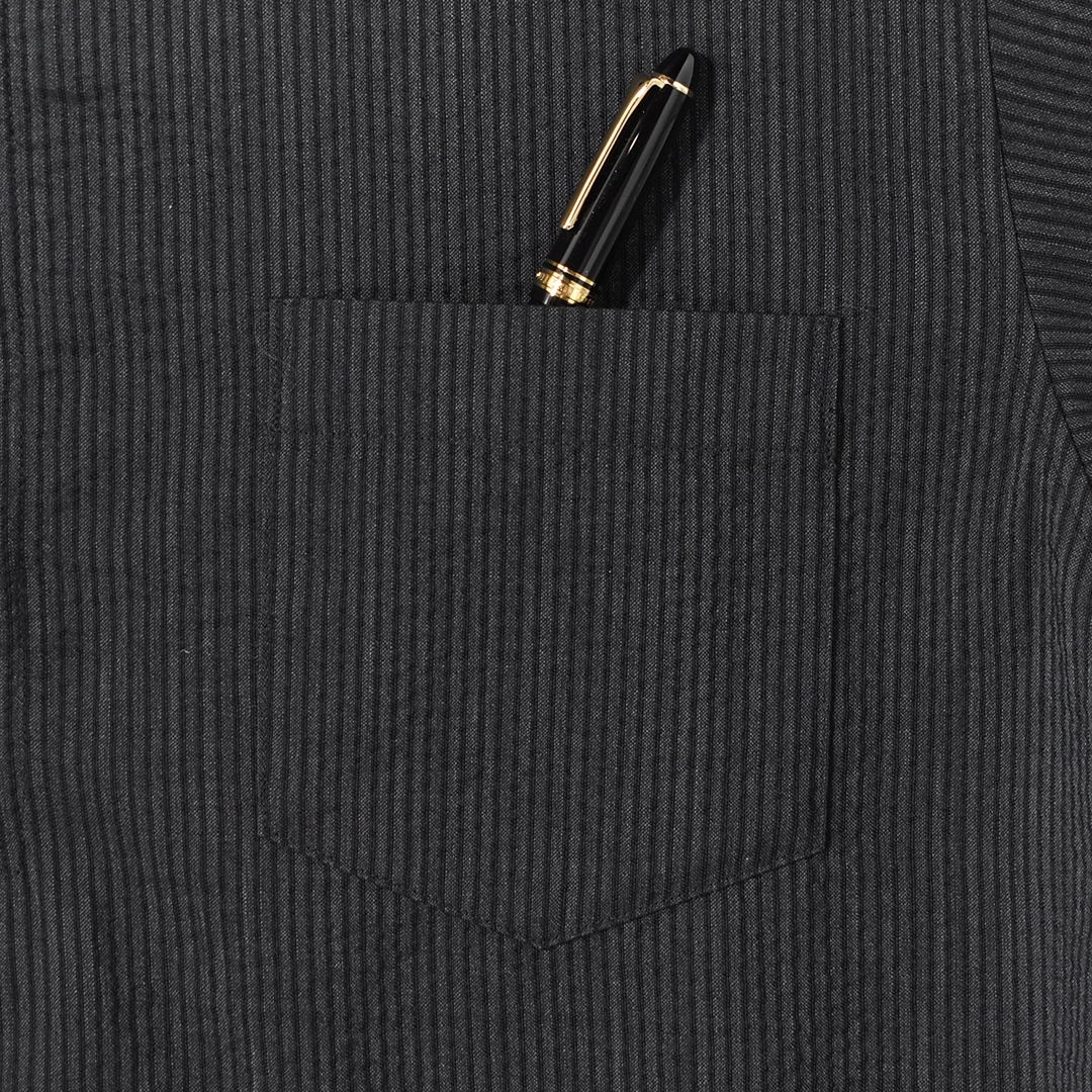 [m26b03sh01b]marka(マーカ) Wool seersucker Half Zip Shirt(ウールシアサッカーハーフジップシャツ)の商品画像