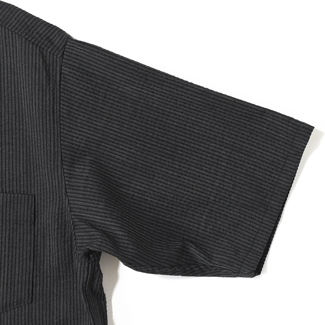[m26b03sh01b]marka(マーカ) Wool seersucker Half Zip Shirt(ウールシアサッカーハーフジップシャツ)の商品画像