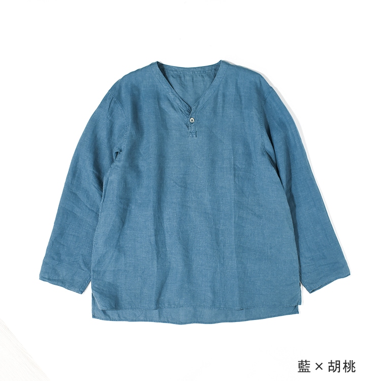 SH-126C]MITTAN(ミタン/ミッタン)大麻長袖プルオーバー(草木染