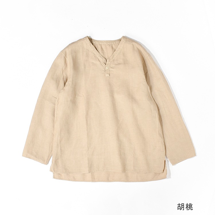 SH-126C]MITTAN(ミタン/ミッタン)大麻長袖プルオーバー(草木染
