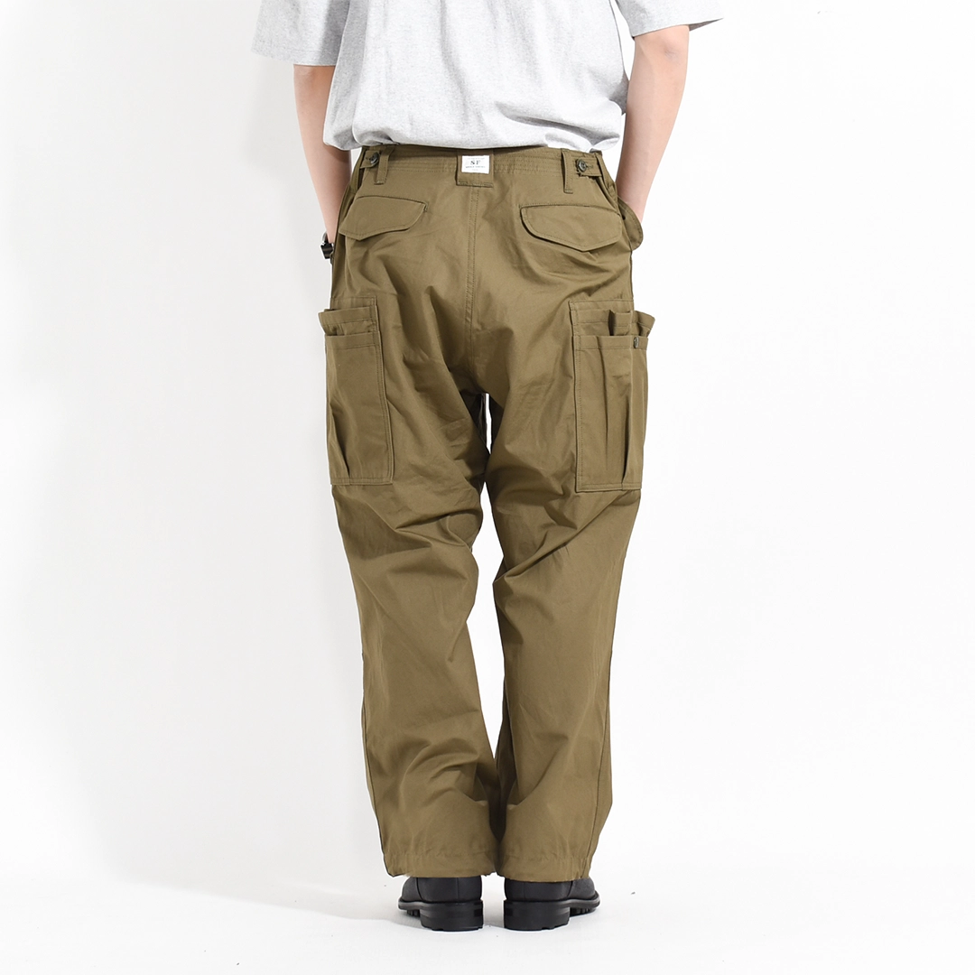 SF-262334]SASSAFRAS(ササフラス)Overgrown Pants / Cotton Poplin