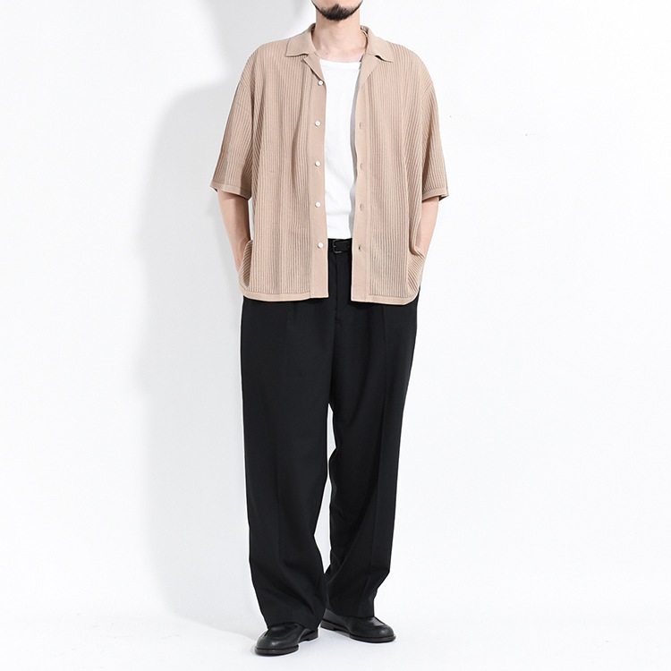 【30% OFF】[UNPT72]un/unbient(アン/アンビエント)TUCK TROUSERS / Wool Poly(タックトラウザース/ウールポリ)【SUMMER SALE】の商品画像